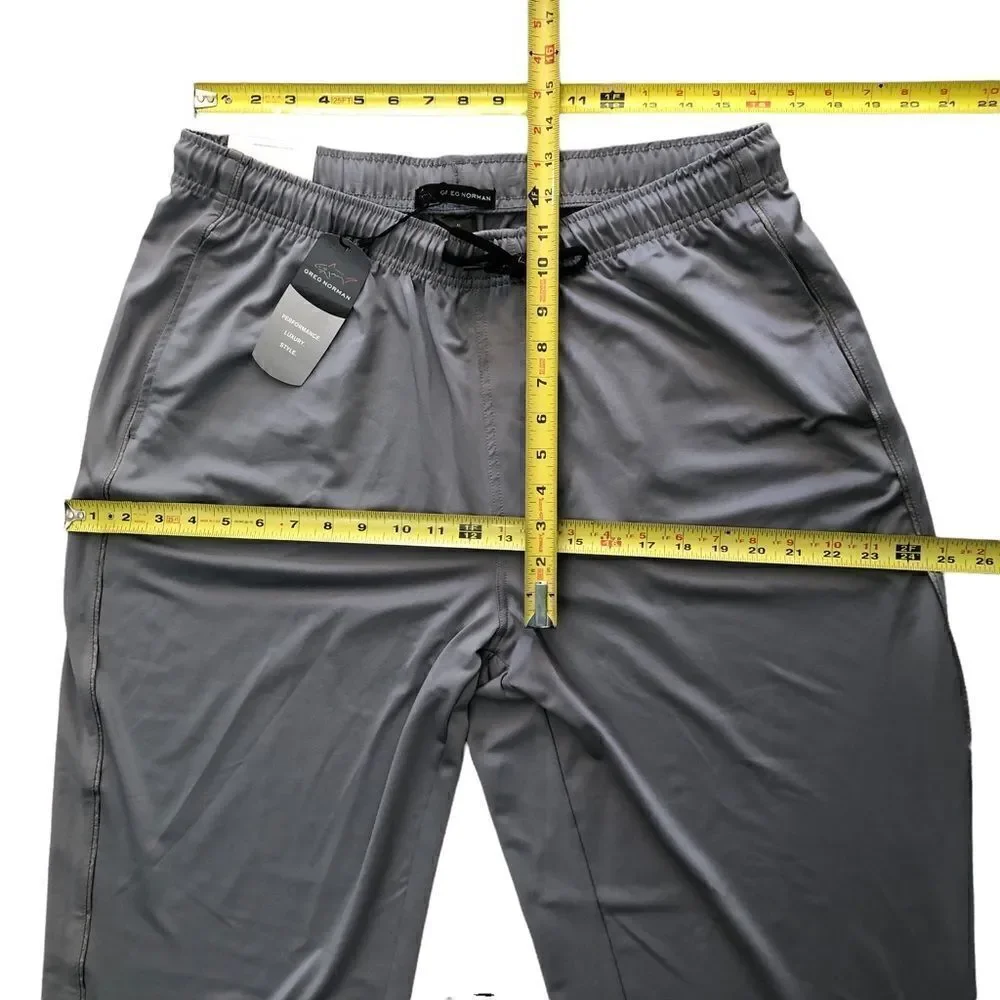 NEW Greg Norman Performance Luxury Style Elastic Waistband Pockets Pull On XL